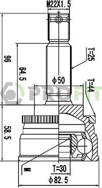 Profit 2710-3065 - Kit giunti, Semiasse autozon.pro