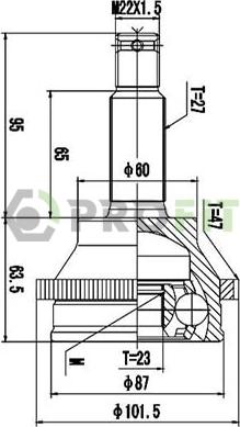 Profit 2710-3060 - Kit giunti, Semiasse autozon.pro