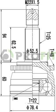 Profit 2710-3032 - Kit giunti, Semiasse autozon.pro