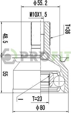 Profit 2710-3037 - Kit giunti, Semiasse autozon.pro