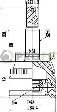 Profit 2710-3071 - Kit giunti, Semiasse autozon.pro