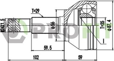 Profit 2710-3112 - Kit giunti, Semiasse autozon.pro