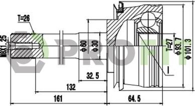 Profit 2710-3122 - Kit giunti, Semiasse autozon.pro