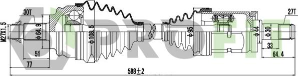 Profit 2730-0924 - Albero motore / Semiasse autozon.pro