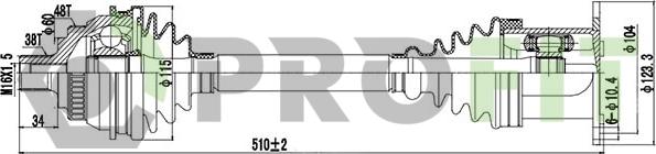 Profit 2730-0547 - Albero motore / Semiasse autozon.pro