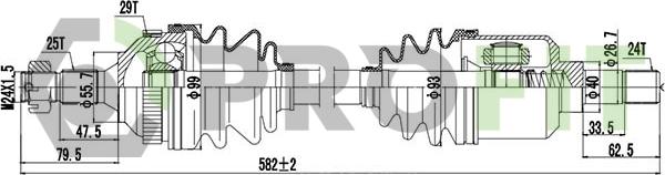 Profit 2730-0519 - Albero motore / Semiasse autozon.pro