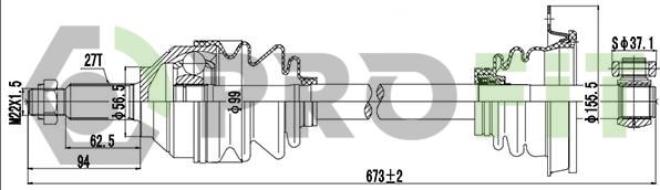 Profit 2730-0196 - Albero motore / Semiasse autozon.pro