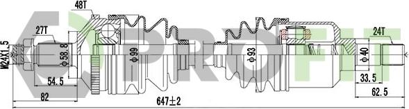 Profit 2730-0140 - Albero motore / Semiasse autozon.pro