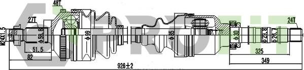 Profit 2730-0141 - Albero motore / Semiasse autozon.pro