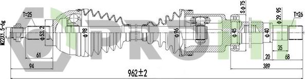 Profit 2730-0843 - Albero motore / Semiasse autozon.pro