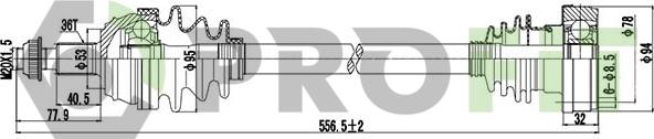 Profit 2730-0207 - Albero motore / Semiasse autozon.pro