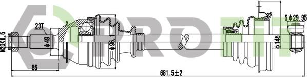 Profit 2730-0792 - Albero motore / Semiasse autozon.pro