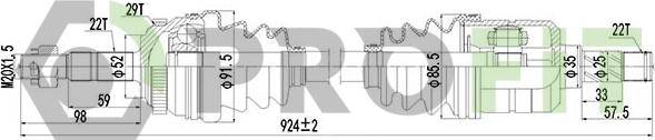 Profit 2730-0770 - Albero motore / Semiasse autozon.pro