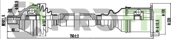 Profit 2730-1086 - Albero motore / Semiasse autozon.pro