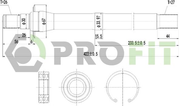 Profit 2730-3041 - Albero motore / Semiasse autozon.pro