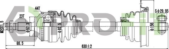 Profit 2730-3052 - Albero motore / Semiasse autozon.pro