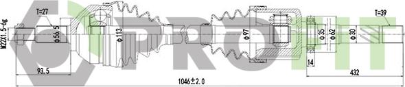 Profit 2730-3074 - Albero motore / Semiasse autozon.pro