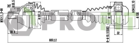 Profit 2730-3119 - Albero motore / Semiasse autozon.pro