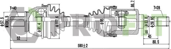 Profit 2730-3118 - Albero motore / Semiasse autozon.pro