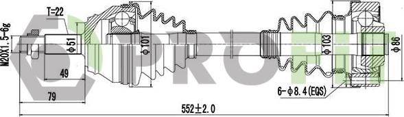 Profit 2730-3120 - Albero motore / Semiasse autozon.pro