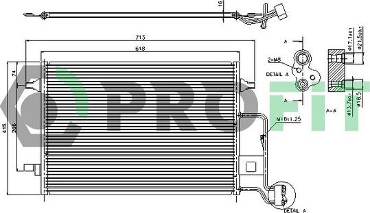 Profit PR 9540C1 - Condensatore, Climatizzatore autozon.pro