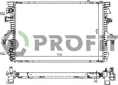 Profit PR 9567A6 - Radiatore, Raffreddamento motore autozon.pro