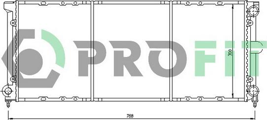 Profit PR 9537A1 - Radiatore, Raffreddamento motore autozon.pro