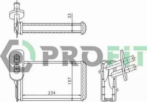 Profit PR 9537N1 - Scambiatore calore, Riscaldamento abitacolo autozon.pro