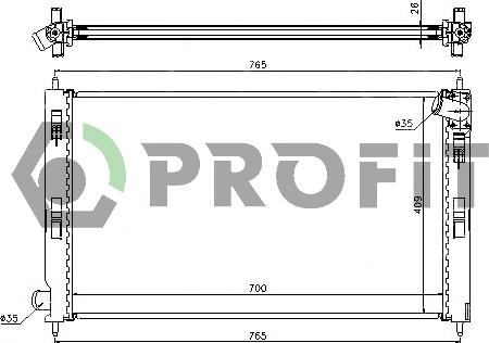 Profit PR 4012A1 - Radiatore, Raffreddamento motore autozon.pro