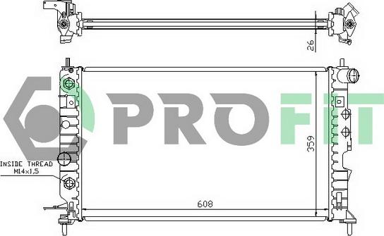 Profit PR 5077A2 - Radiatore, Raffreddamento motore autozon.pro