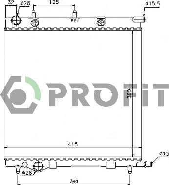 Profit PR 0524A1 - Radiatore, Raffreddamento motore autozon.pro