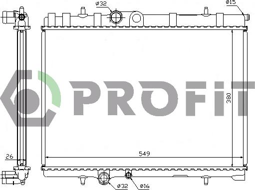 Profit PR 0521A1 - Radiatore, Raffreddamento motore autozon.pro