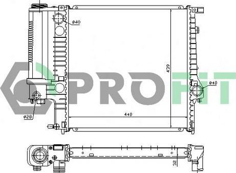 Profit PR 0050A1 - Radiatore, Raffreddamento motore autozon.pro