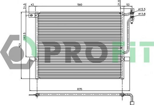 Profit PR 0061C1 - Condensatore, Climatizzatore autozon.pro