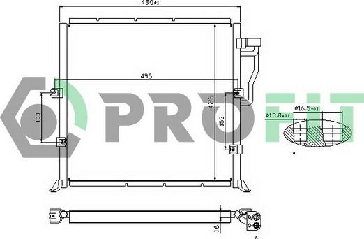 Profit PR 0063C1 - Condensatore, Climatizzatore autozon.pro