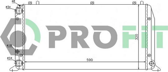 Profit PR 0016A2 - Radiatore, Raffreddamento motore autozon.pro