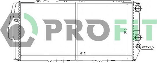 Profit PR 0011A1 - Radiatore, Raffreddamento motore autozon.pro