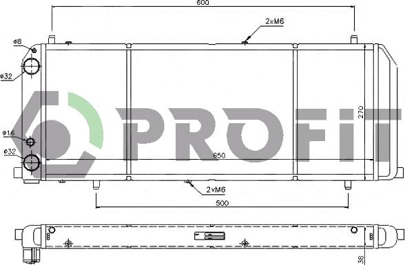 Profit PR 0012A7 - Radiatore, Raffreddamento motore autozon.pro