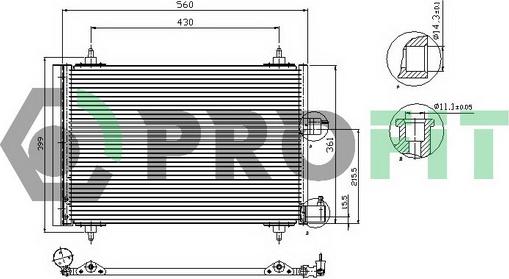 Profit PR 1903C1 - Condensatore, Climatizzatore autozon.pro