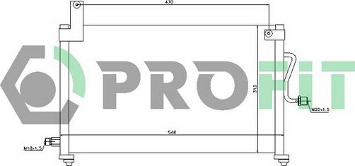 Profit PR 1108C1 - Condensatore, Climatizzatore autozon.pro