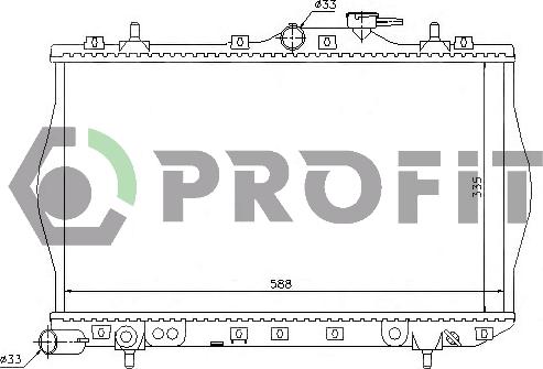 Profit PR 1804A3 - Radiatore, Raffreddamento motore autozon.pro