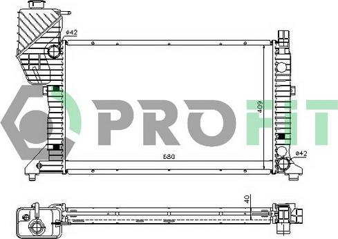 Profit PR 3546A2 - Radiatore, Raffreddamento motore autozon.pro