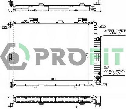 Profit PR 3563A1 - Radiatore, Raffreddamento motore autozon.pro