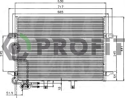 Profit PR 3510C3 - Condensatore, Climatizzatore autozon.pro