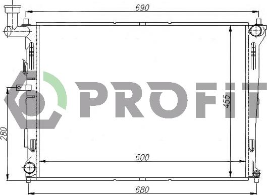 Profit PR 2910A1 - Radiatore, Raffreddamento motore autozon.pro