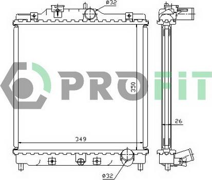 Profit PR 2911A1 - Radiatore, Raffreddamento motore autozon.pro