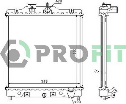 Profit PR 2911A2 - Radiatore, Raffreddamento motore autozon.pro