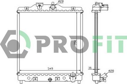 Profit PR 2912A2 - Radiatore, Raffreddamento motore autozon.pro