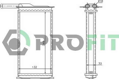 Profit PR 2540N1 - Scambiatore calore, Riscaldamento abitacolo autozon.pro