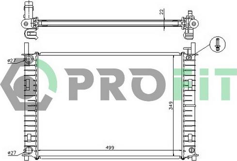 Profit PR 2562A2 - Radiatore, Raffreddamento motore autozon.pro